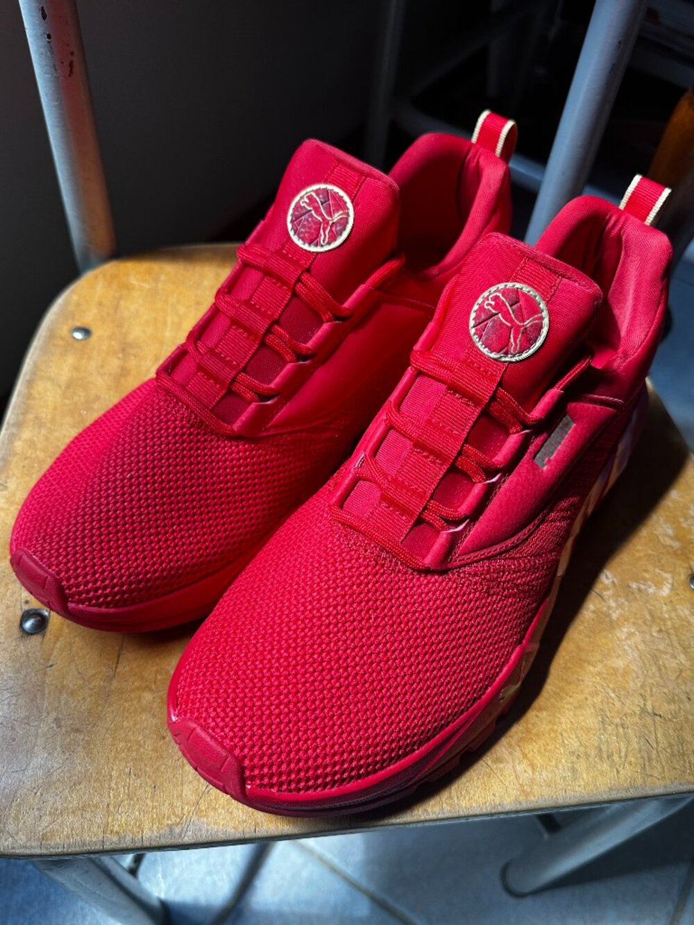 Puma Athletic Shoes, Red, EUC, Women's 10